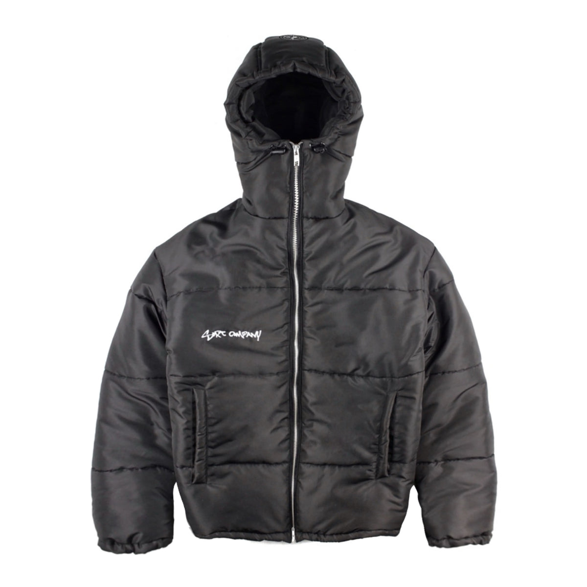 HIDDEN T Puffer Jacket Black
