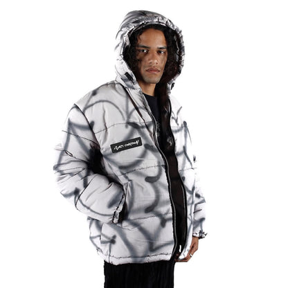 OG FLUFFY Plush Puffer Jacket Black