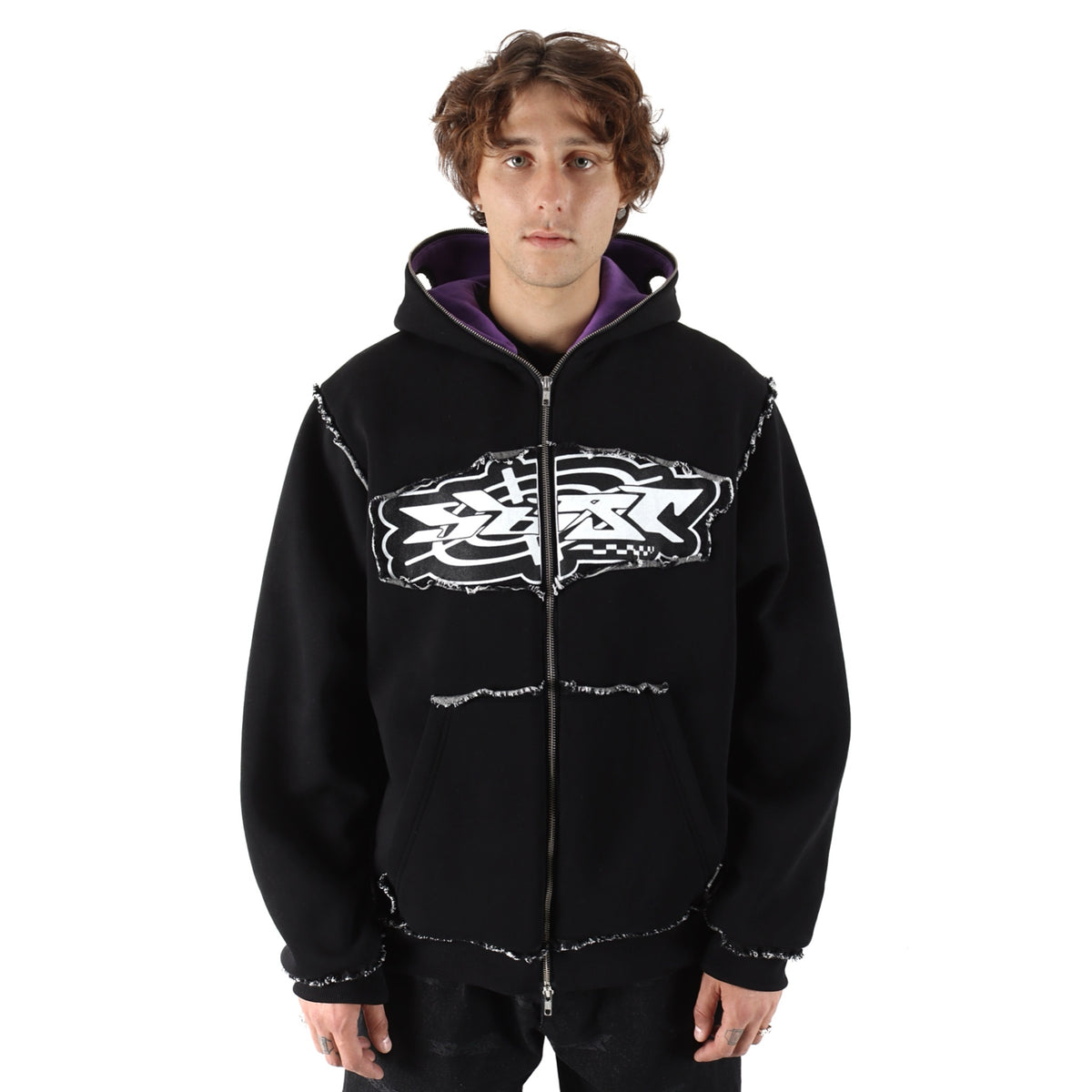 LEVEL Full Zip Hoodie Black