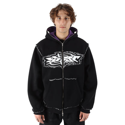 LEVEL Full Zip Hoodie Black