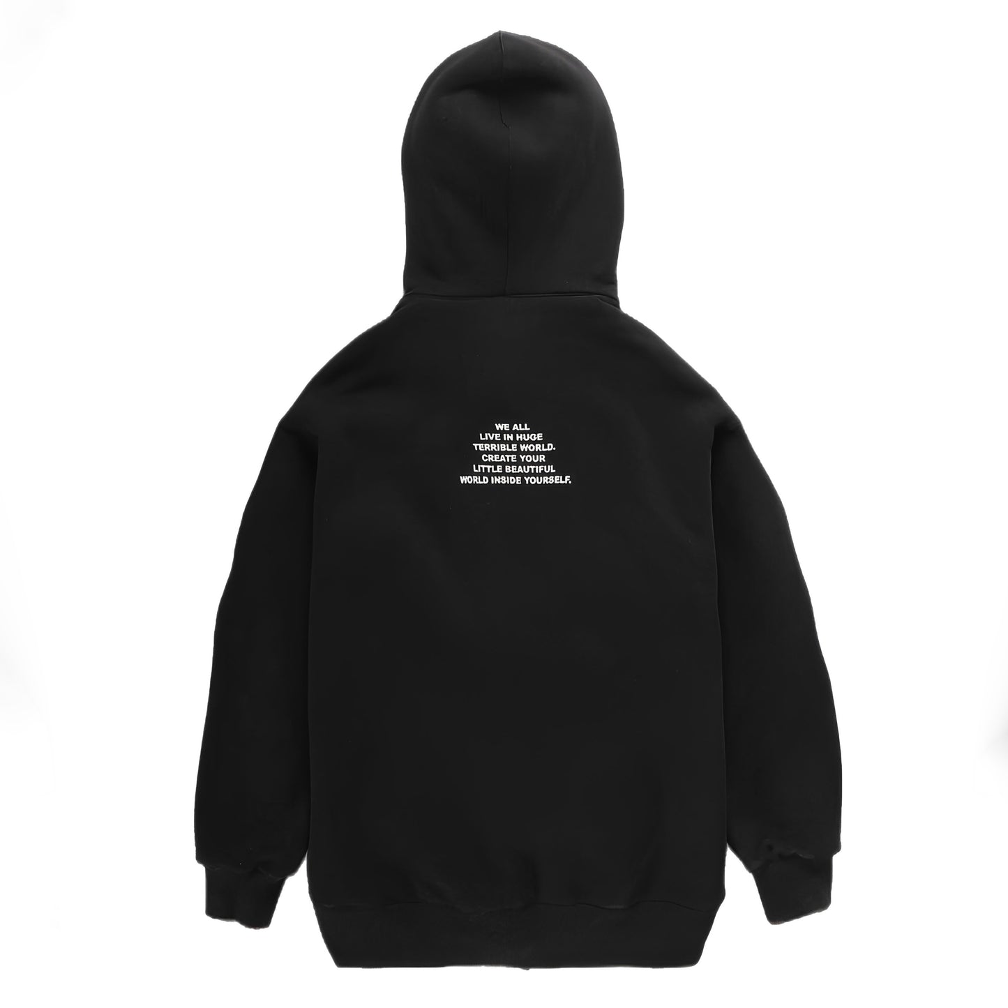 W.O.F. Full Zip Hoodie Black