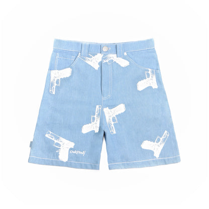 OG GLOCKS Shorts Light Blue