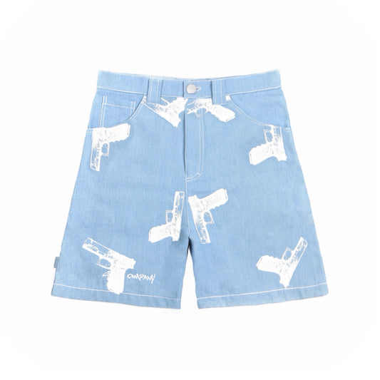 OG GLOCKS Shorts Light Blue