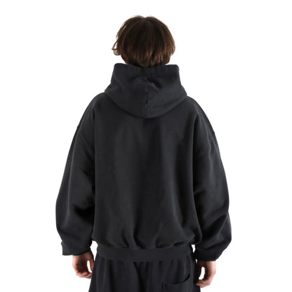 WARSAW Zip Hoodie Vintage Black