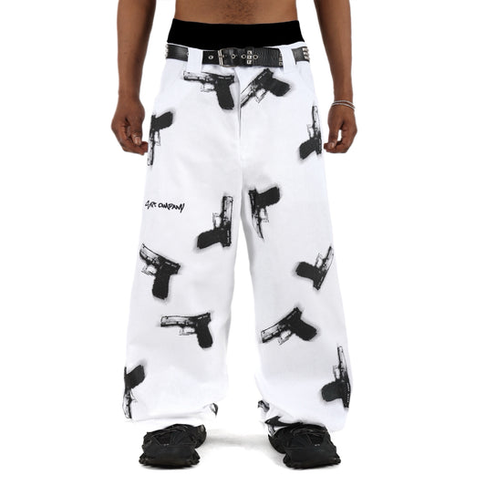 GLOCKS Jeans White