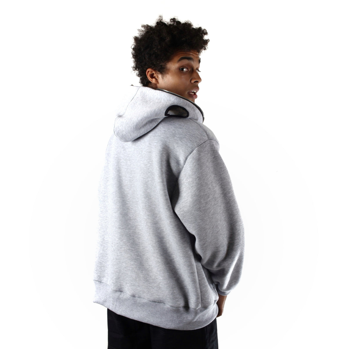 EYES Full Zip Hoodie Gray Marl