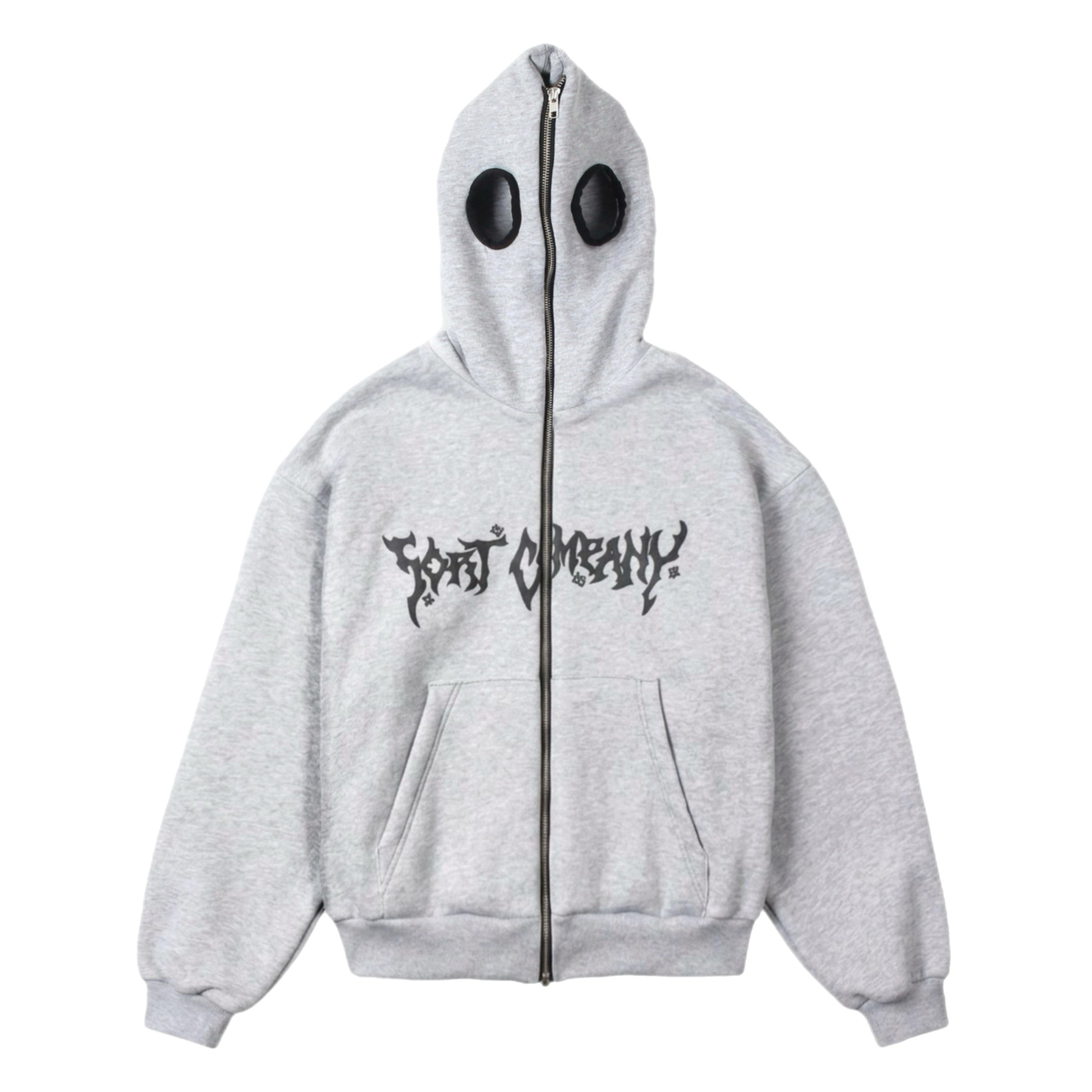 EYES Full Zip Hoodie Gray Marl – Sort Company