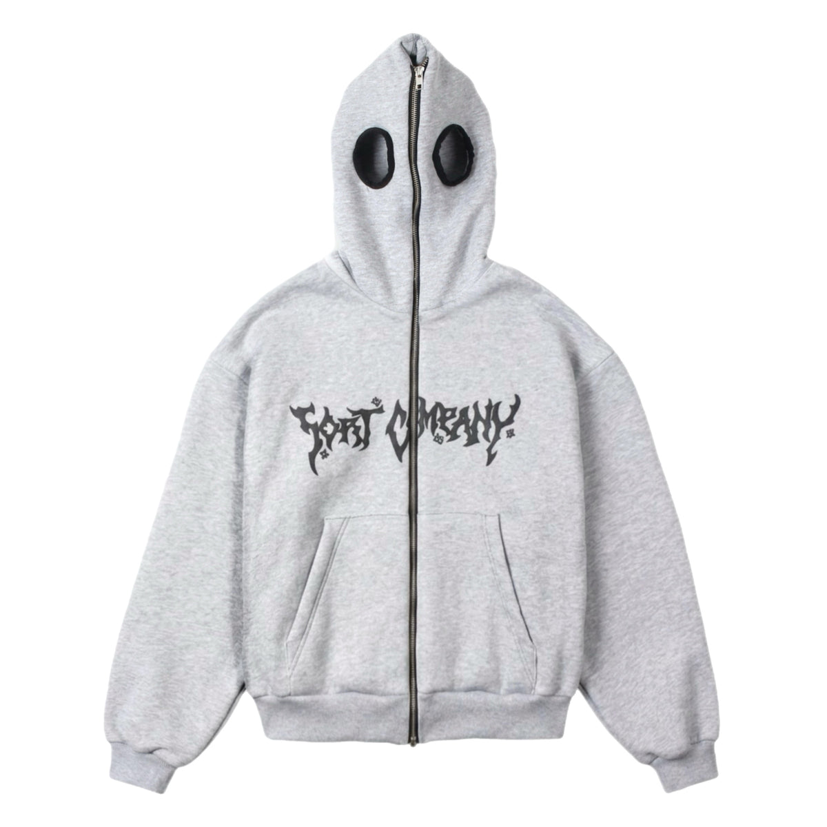 EYES Full Zip Hoodie Gray Marl