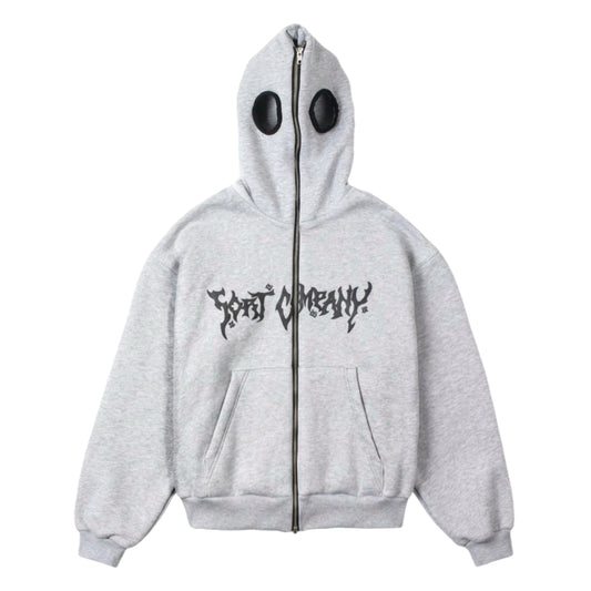 EYES Full Zip Hoodie Gray Marl