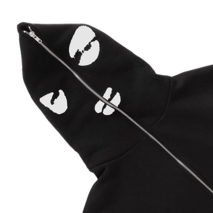 W.O.F. Full Zip Hoodie Black