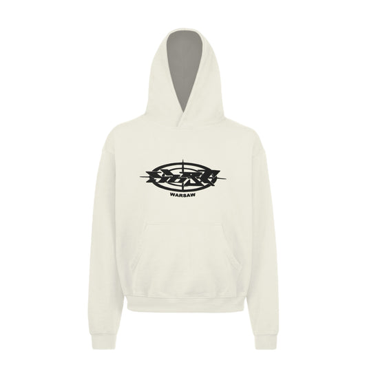 WARSAW Hoodie Vintage White