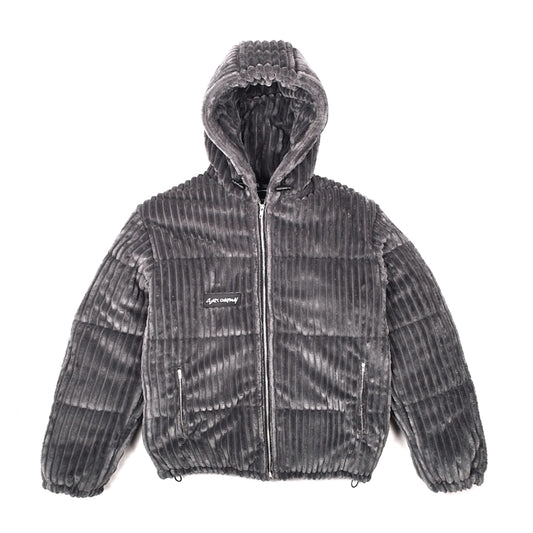 OG FLUFFY 2.0 Plush Puffer Jacket Gray