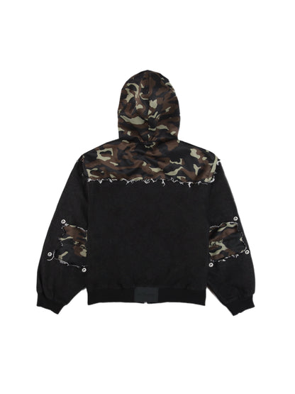Camo Zip Jacket Dark Gray