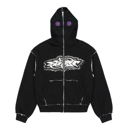LEVEL Full Zip Hoodie Black