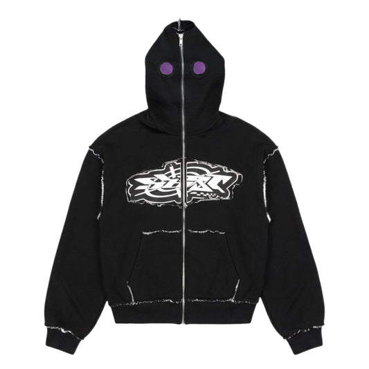 LEVEL Full Zip Hoodie Black