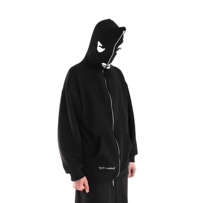 W.O.F. Full Zip Hoodie Black