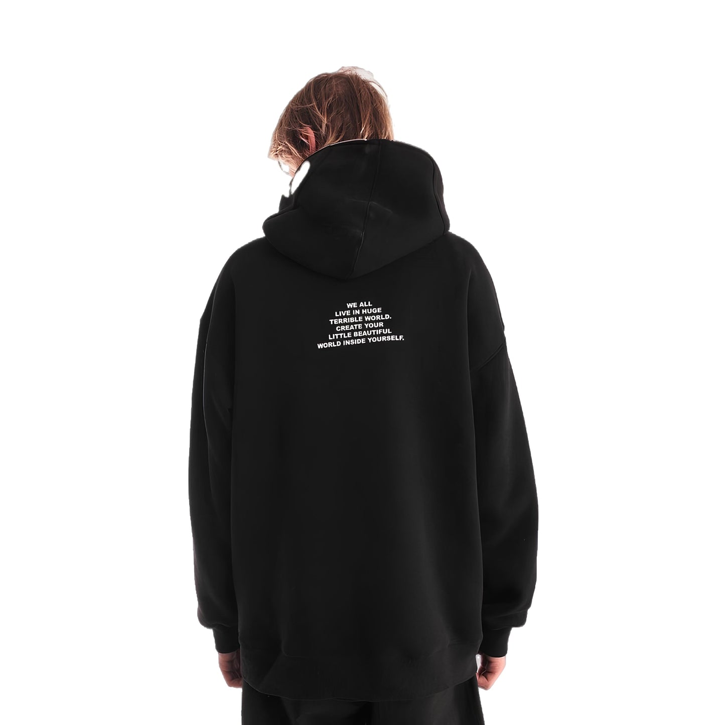 W.O.F. Full Zip Hoodie Black