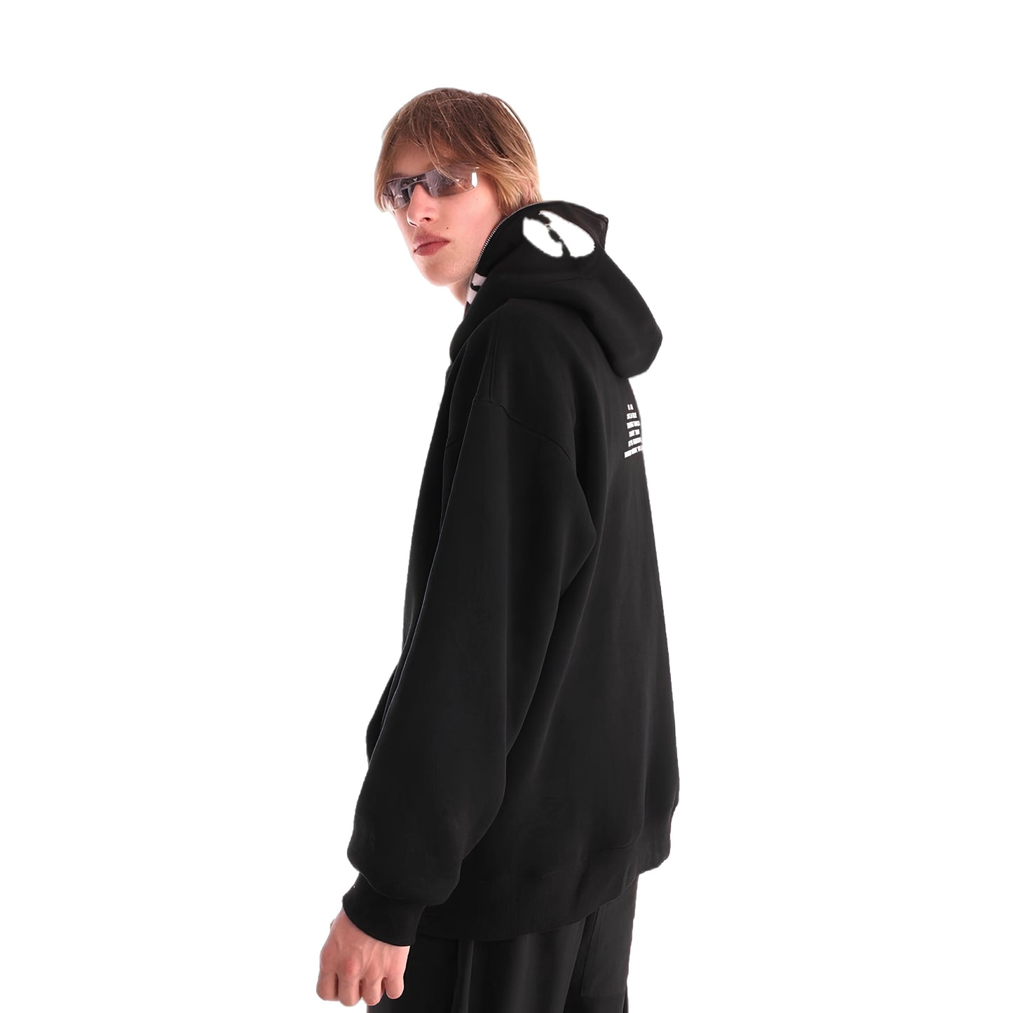 W.O.F. Full Zip Hoodie Black