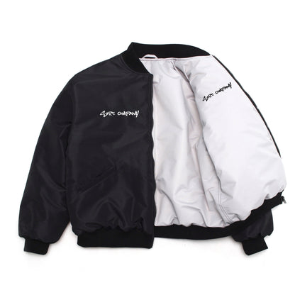 BIG T 2-sided Bomber Jacket Black/Light Gray