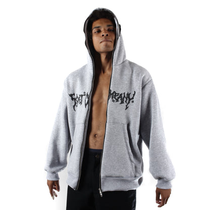 EYES Full Zip Hoodie Gray Marl