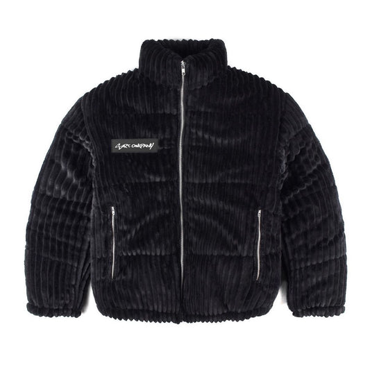 OG FLUFFY Plush Puffer Jacket Black