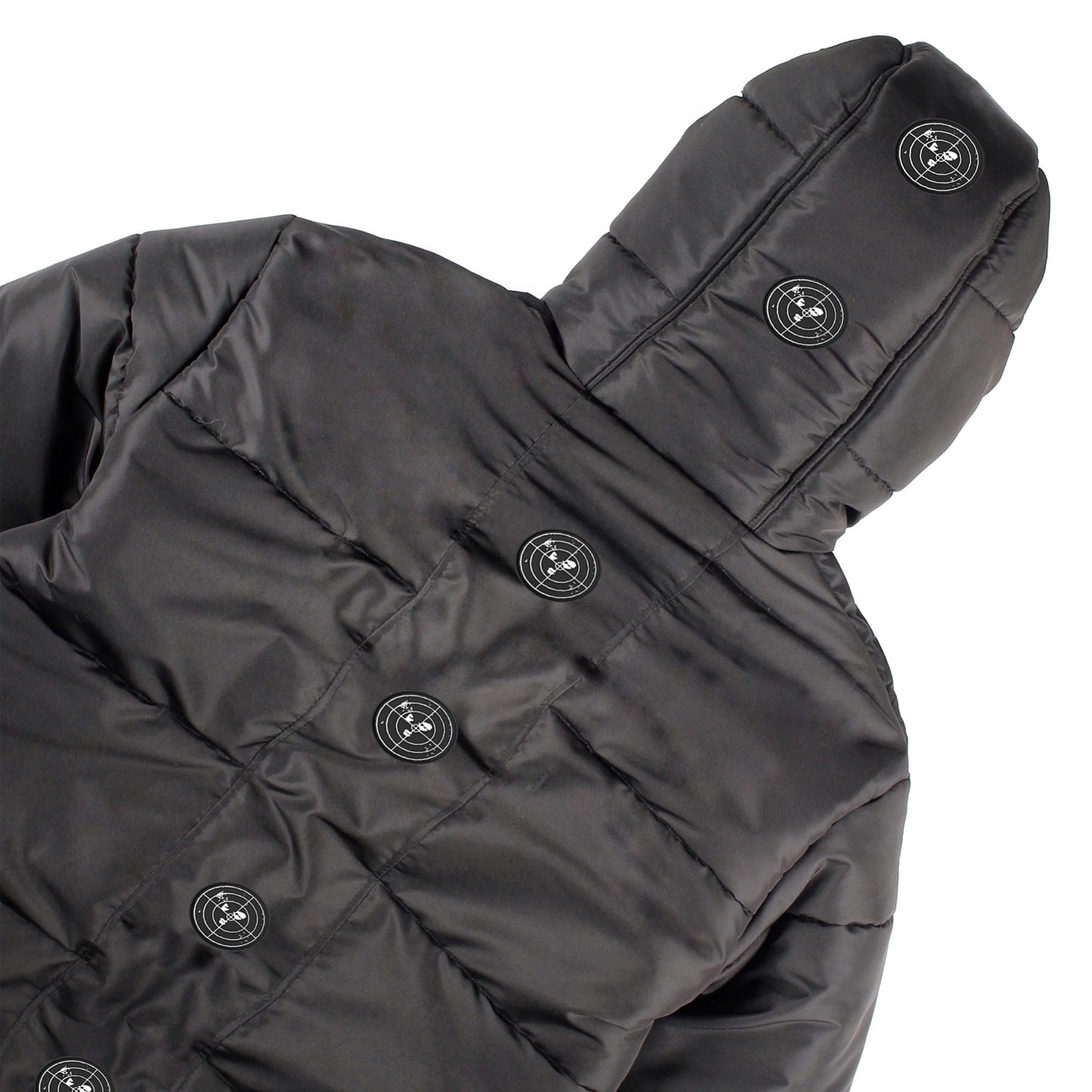 HIDDEN T Puffer Jacket Black