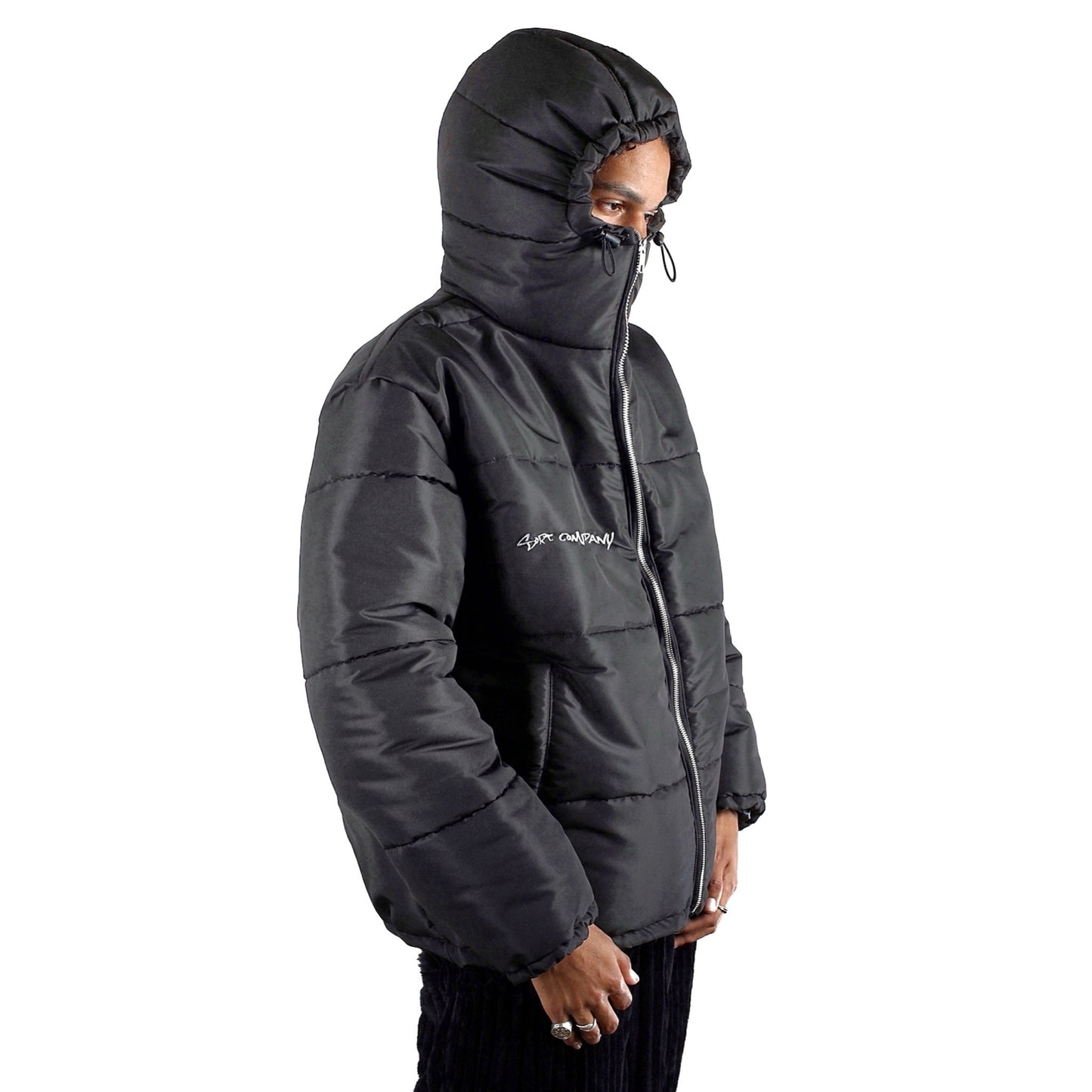 HIDDEN T Puffer Jacket Black