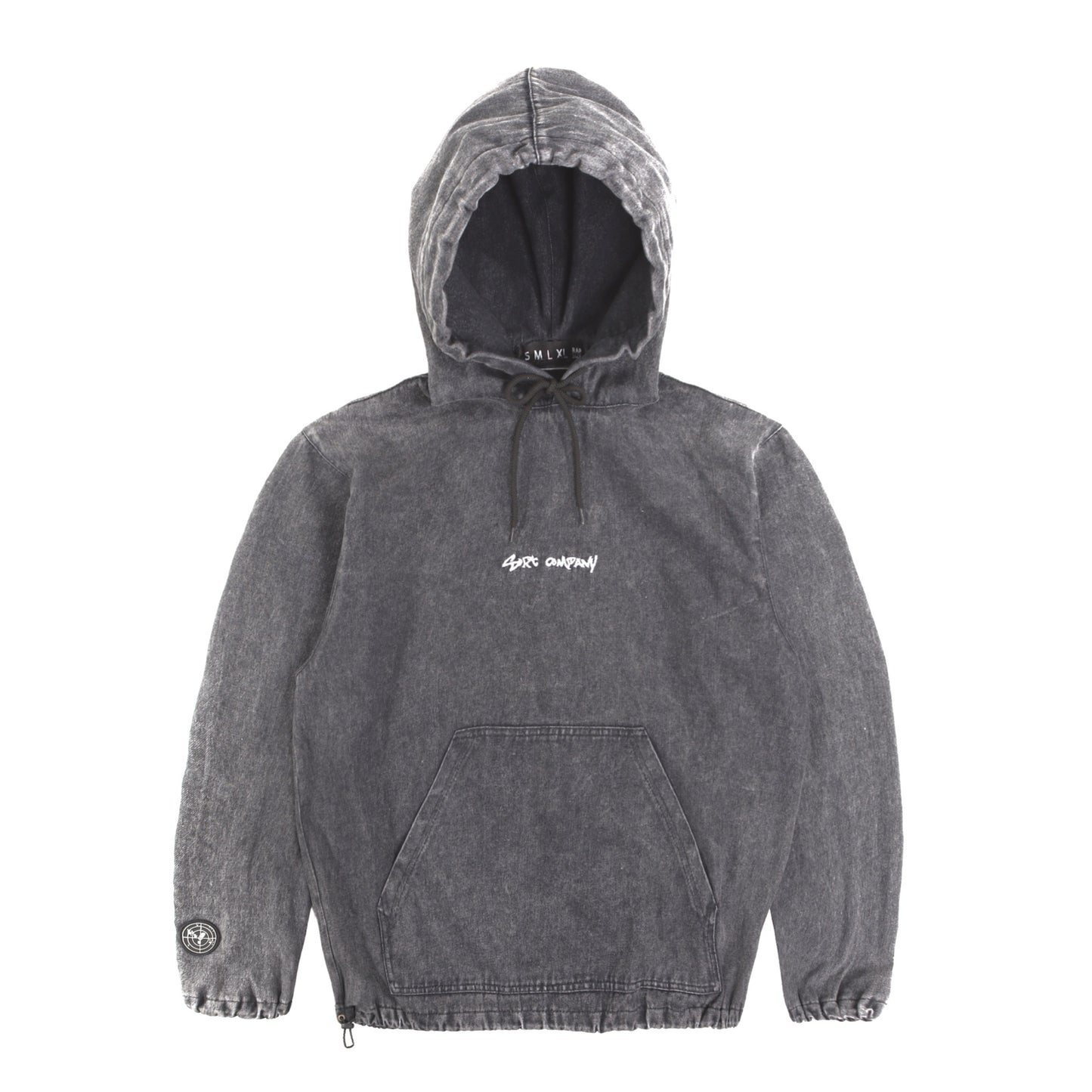 XCROSS T Washed Denim Hoodie Gray