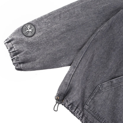 XCROSS T Washed Denim Hoodie Gray