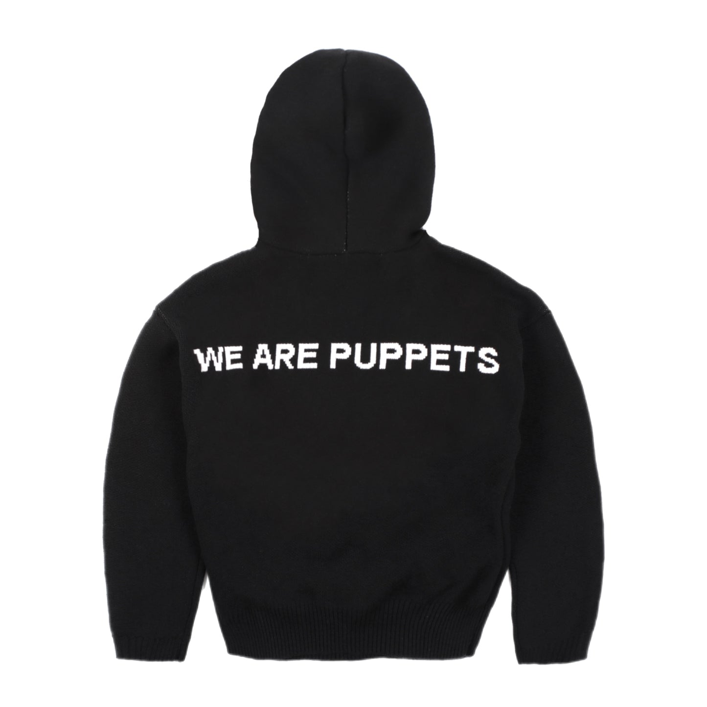 PUPPETS Knit Hoodie Black