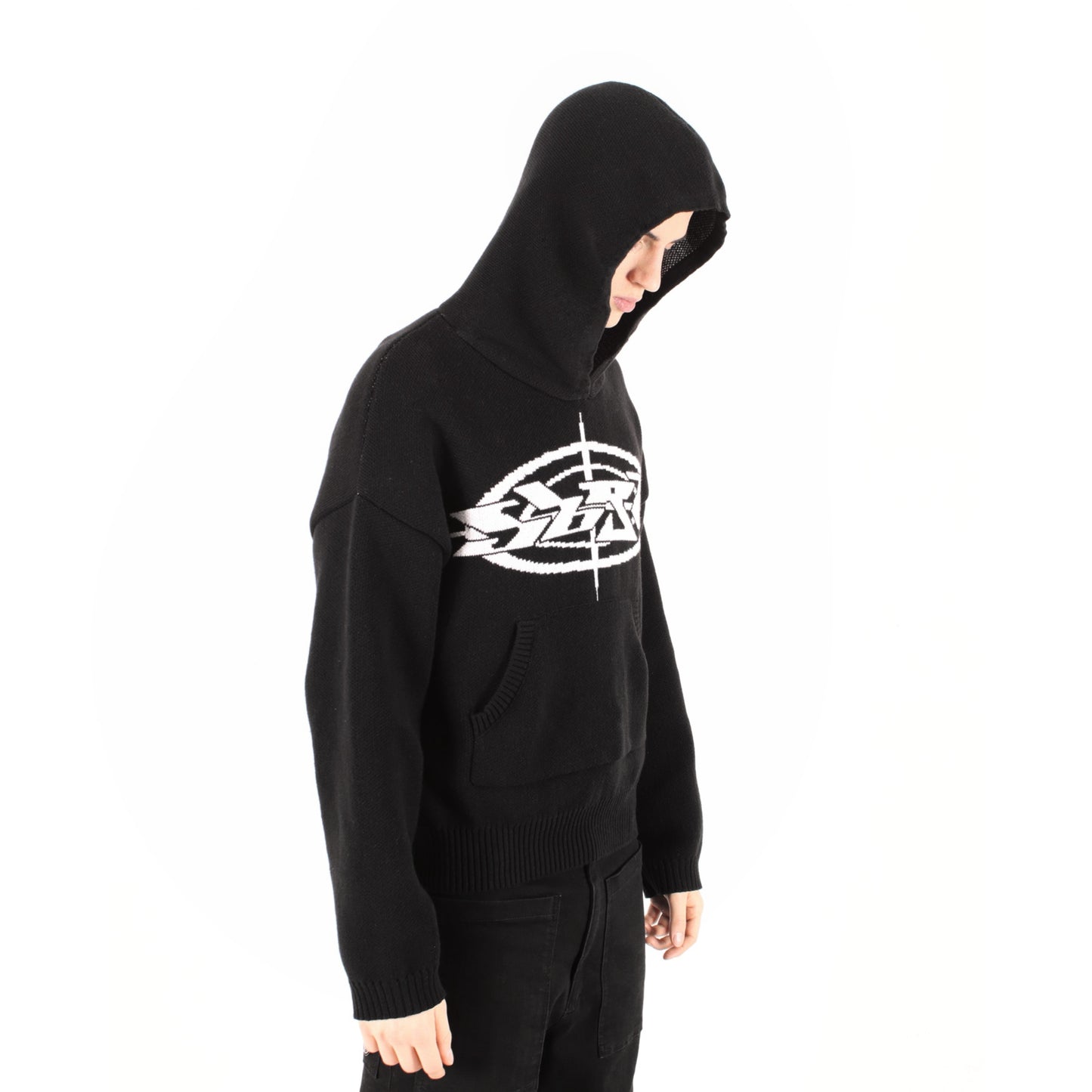 PUPPETS Knit Hoodie Black