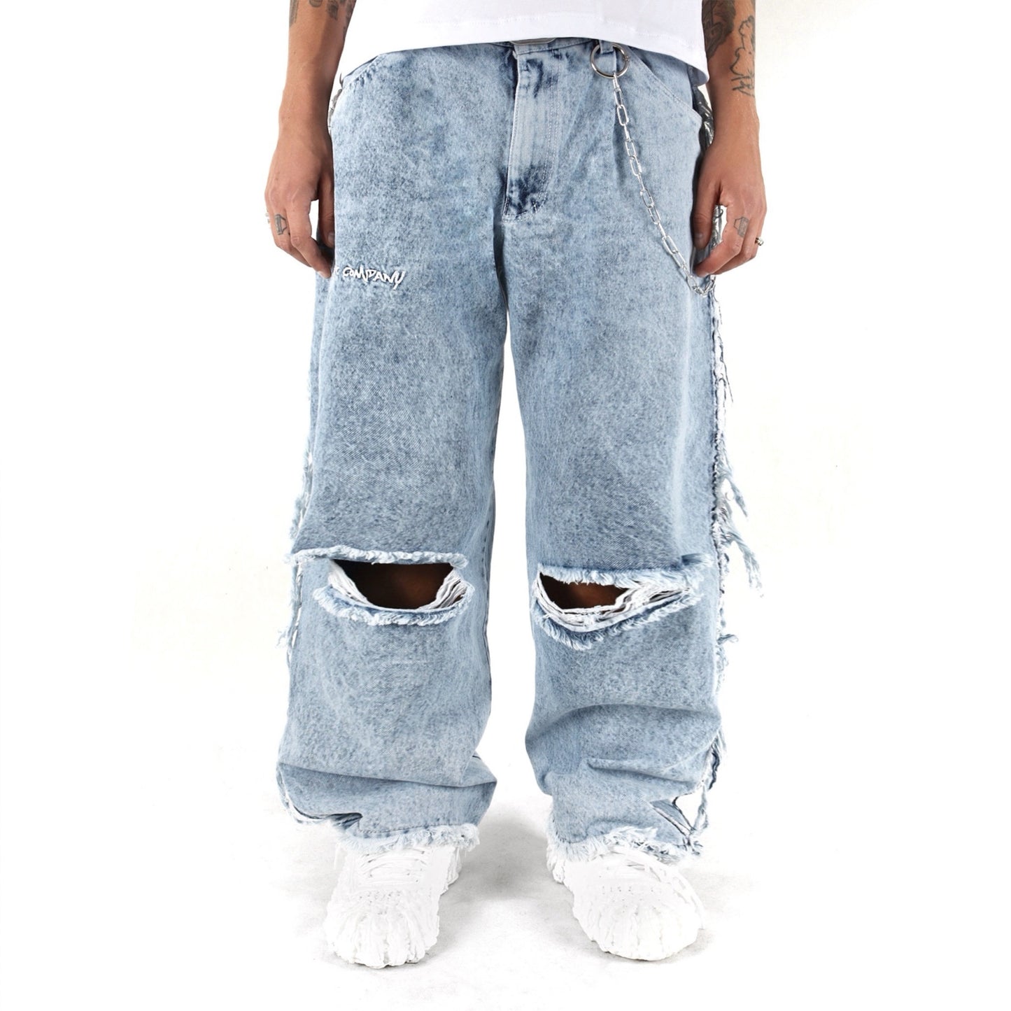 GANG Washed Denim Jeans Light Blue