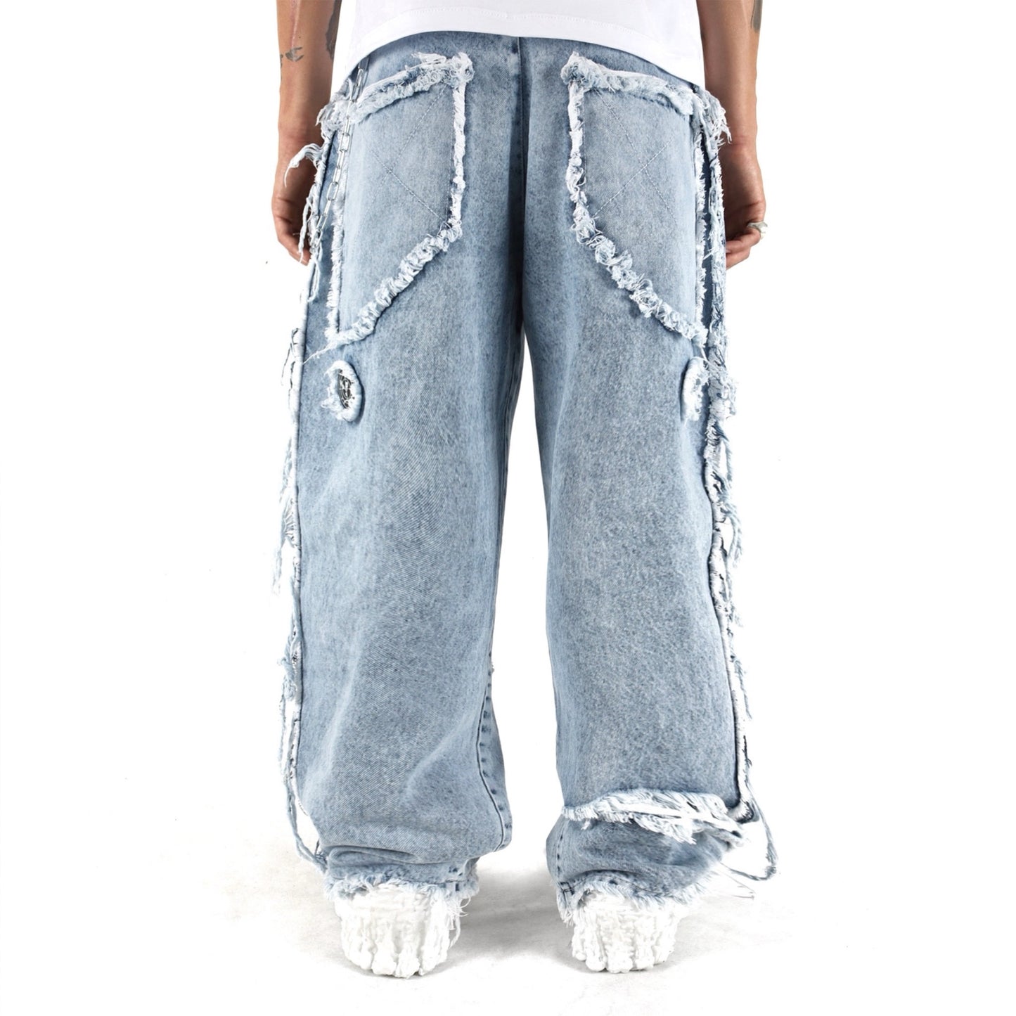 GANG Washed Denim Jeans Light Blue