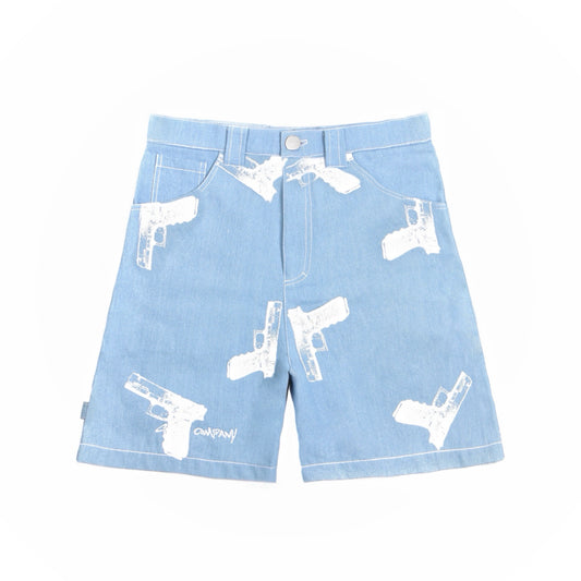 OG GLOCKS Shorts Light Blue