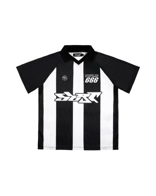 OUTSIDER Jersey Tee Black/White
