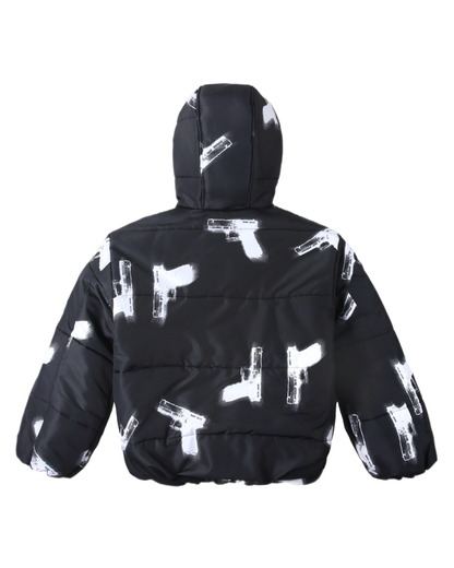 GLOCKS Puffer Jacket Black