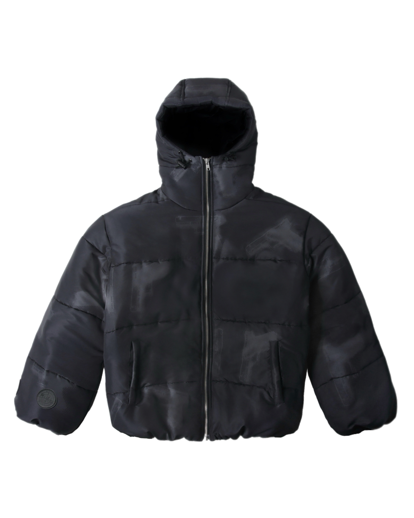 DARK GLOCKS Puffer Jacket Black
