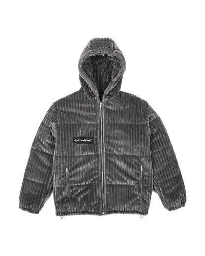 OG FLUFFY 2.0 Plush Puffer Jacket Gray