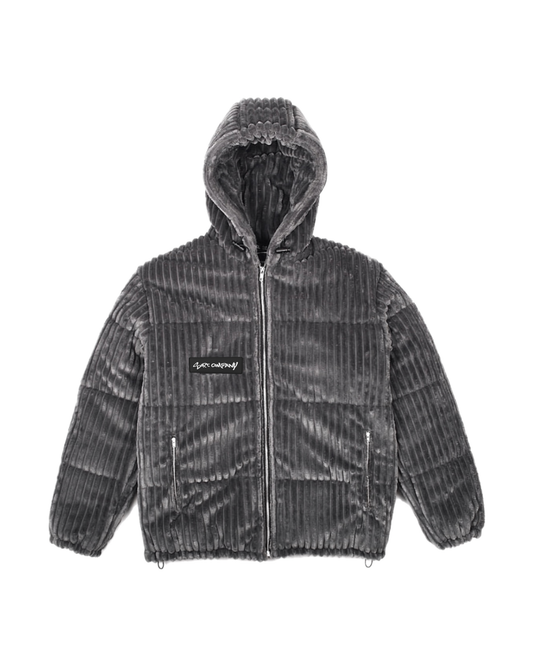 OG FLUFFY 2.0 Plush Puffer Jacket Gray